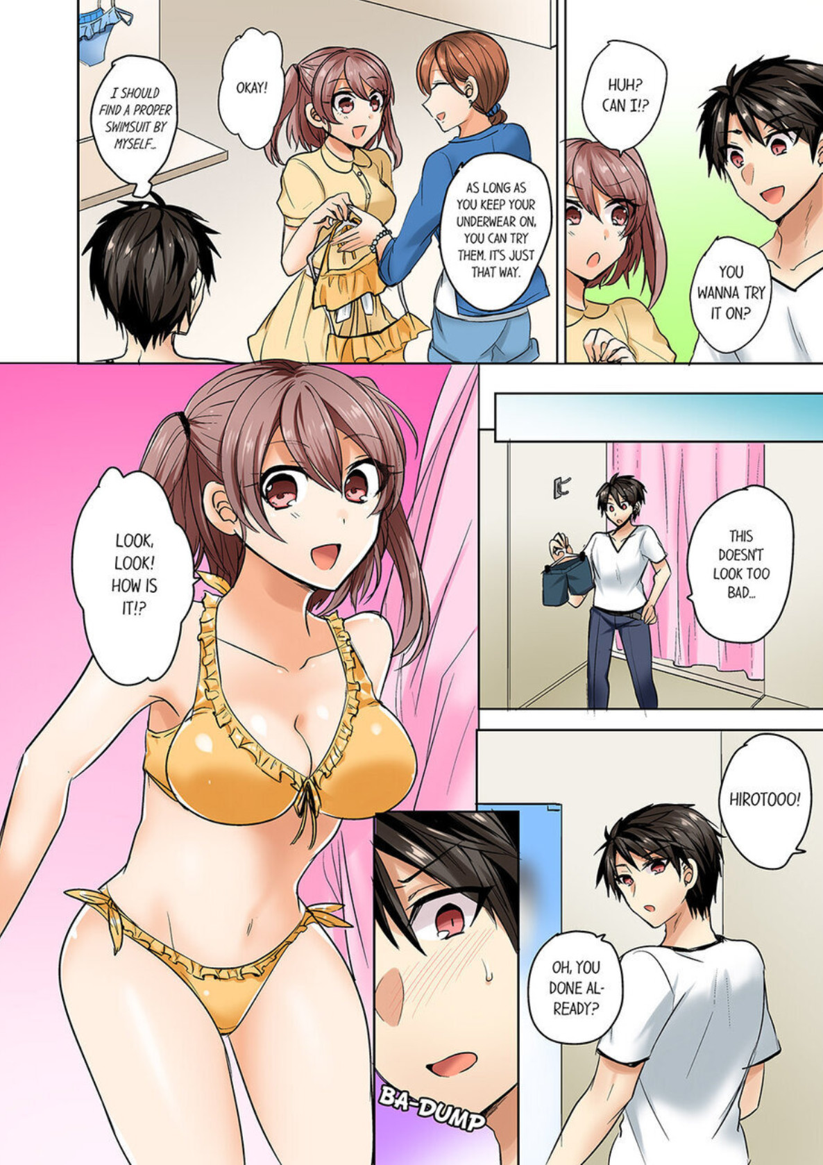 Hentai Manga Comic-My Swimsuit Slipped... And it went in!? A Mixed Synchronized Swimming Club with More Than Just Nip Slips in Store! ~ 1-Read-44